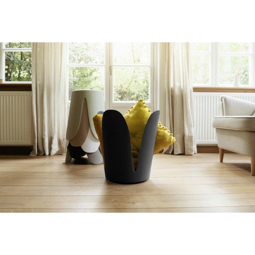 WENKO 26087100 - Taburete COMISO 44,5x46 cm negro