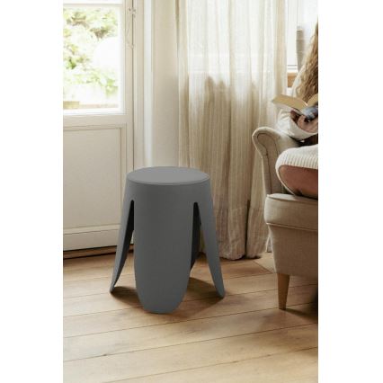 WENKO 26089100 - Taburete COMISO 44,5x46 cm antracita