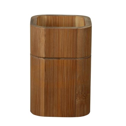 WENKO 26101100 - Portacepillos SERRO 7,5x11 cm marrón