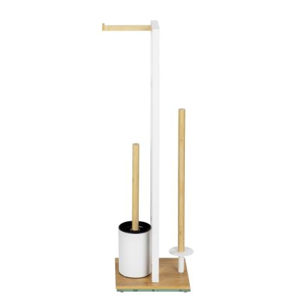 WENKO 26214100 - Set para WC RIVALTA 18x70 cm marrón/blanco