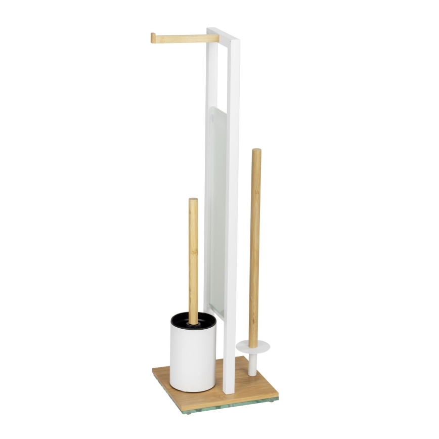 WENKO 26214100 - Set para WC RIVALTA 18x70 cm marrón/blanco