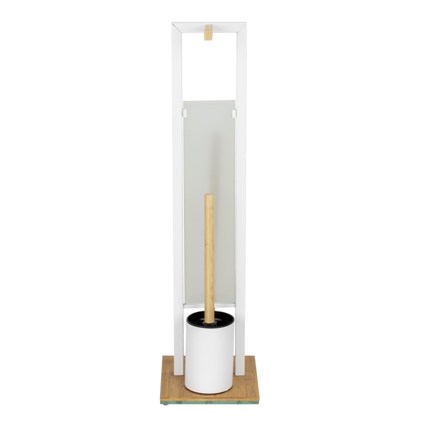 WENKO 26214100 - Set para WC RIVALTA 18x70 cm marrón/blanco