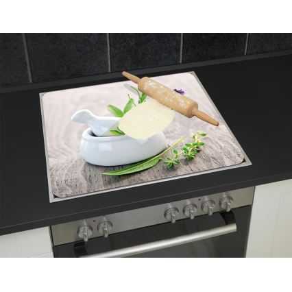 WENKO 2712940500 - Placa protectora ABDECKPLATTE para alimentos, 56 x 50 cm, multicolor/transparente