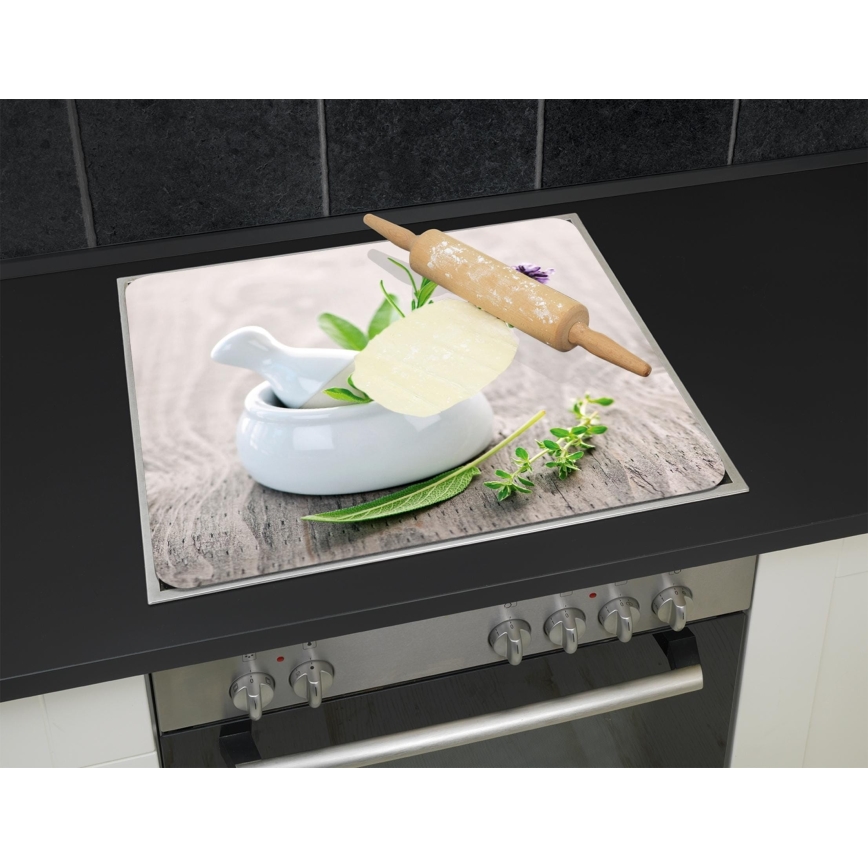 WENKO 2712940500 - Placa protectora ABDECKPLATTE para alimentos, 56 x 50 cm, multicolor/transparente