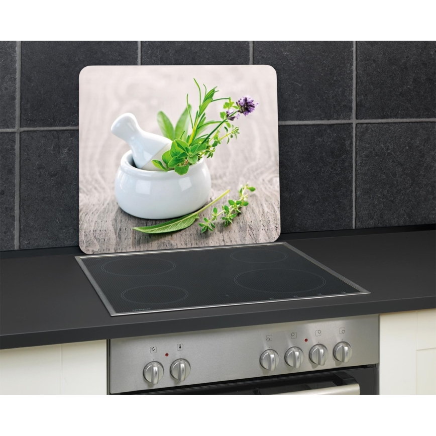 WENKO 2712940500 - Placa protectora ABDECKPLATTE para alimentos, 56 x 50 cm, multicolor/transparente