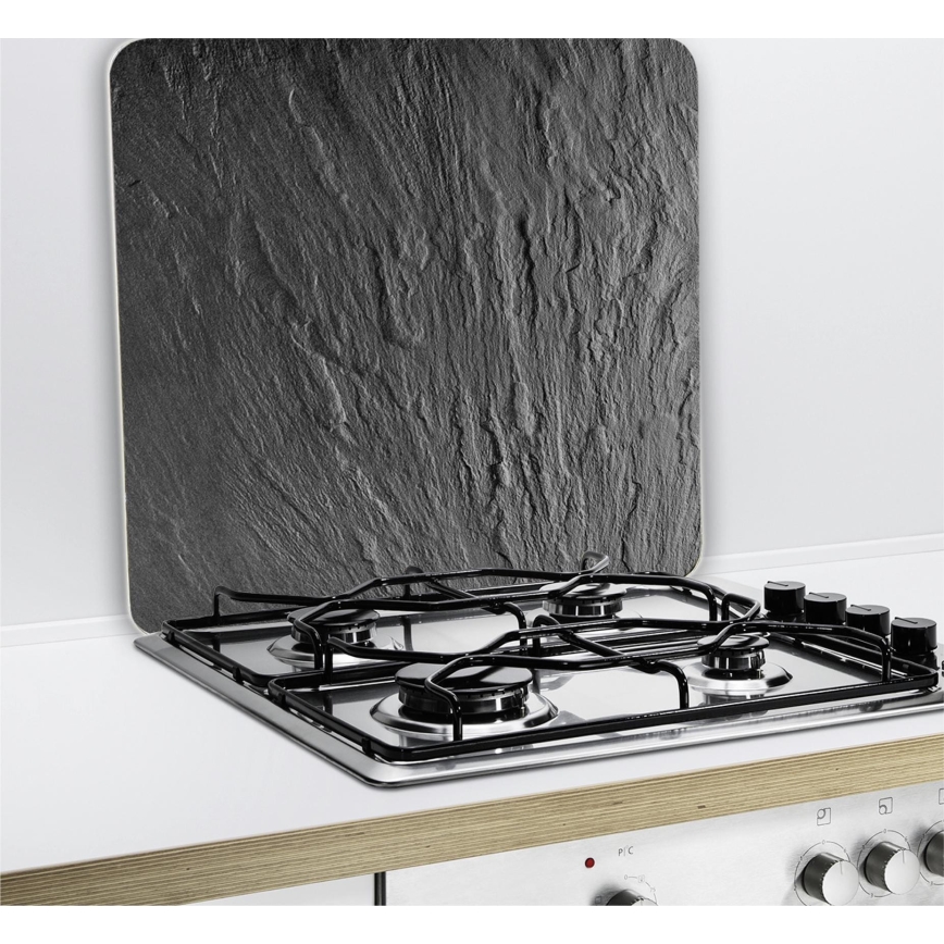 WENKO 2712984500 - Placa de cubierta NEUTRO 56x50 cm negra/transparente