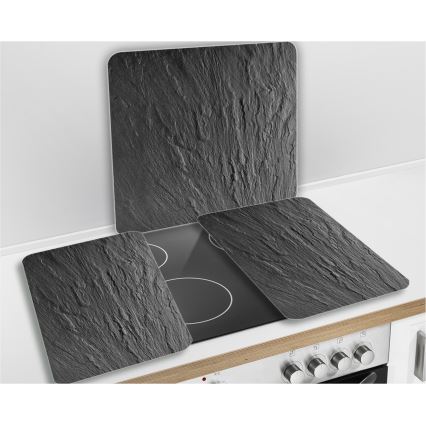 WENKO 2712984500 - Placa de cubierta NEUTRO 56x50 cm negra/transparente