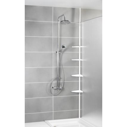 WENKO 3201010100 - Elemento de esquina COMPACT 26x195 cm blanco