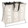 WENKO 3440113100 - Cesto para ropa TRIO 63x57 cm beige/negro/plateado