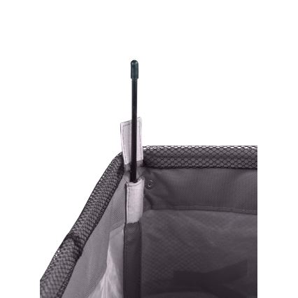 WENKO 3450112100 - Cesta para la ropa QUADRO 40x60 cm gris/negro