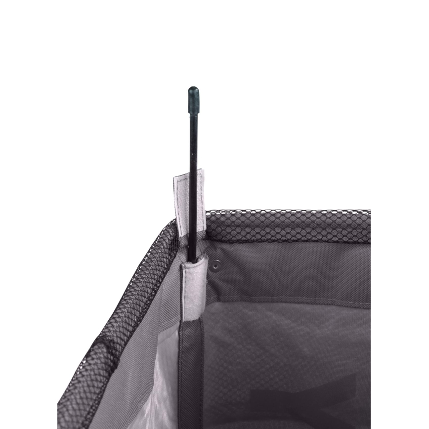 WENKO 3450112100 - Cesta para la ropa QUADRO 40x60 cm gris/negro
