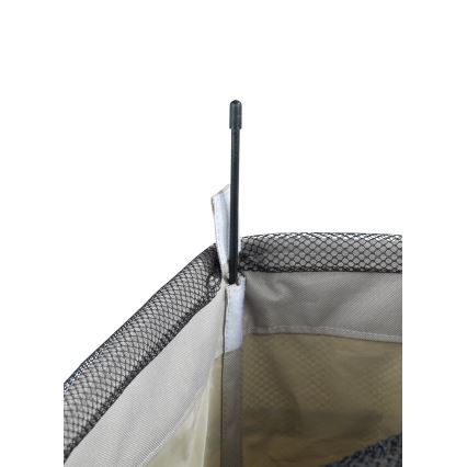 WENKO 3450117100 - Cesto para la ropa CORNO 18,5x60 cm beige/negro