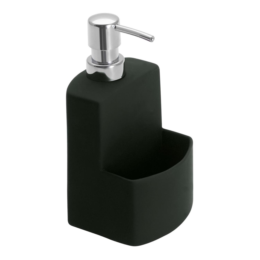 WENKO 3620117800 - Dispensador de jabón FESTIVAL 10x18 cm negro