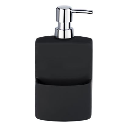 WENKO 3620117800 - Dispensador de jabón FESTIVAL 10x18 cm negro