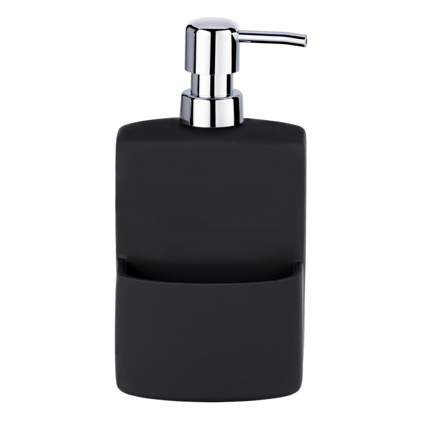 WENKO 3620117800 - Dispensador de jabón FESTIVAL 10x18 cm negro
