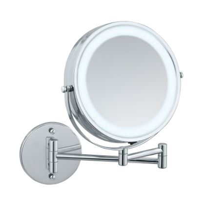 WENKO 3656530100 - Espejo POWER-LOC 25,5x32 cm cromo brillante