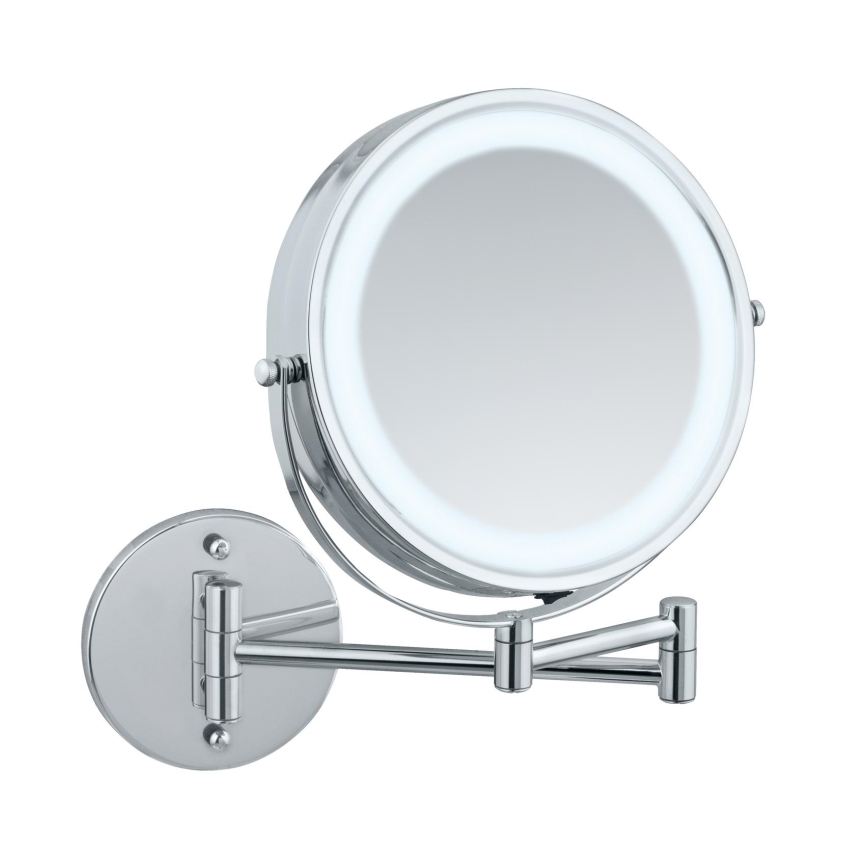 WENKO 3656530100 - Espejo POWER-LOC 25,5x32 cm cromo brillante