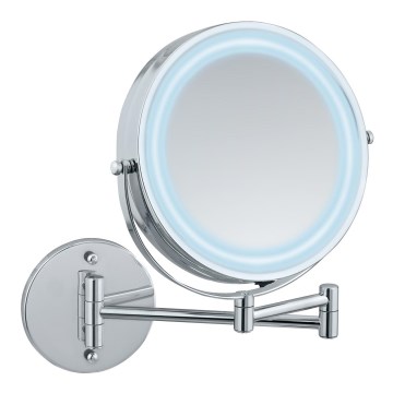 WENKO 3656530100 - Espejo POWER-LOC 25,5x32 cm cromo brillante