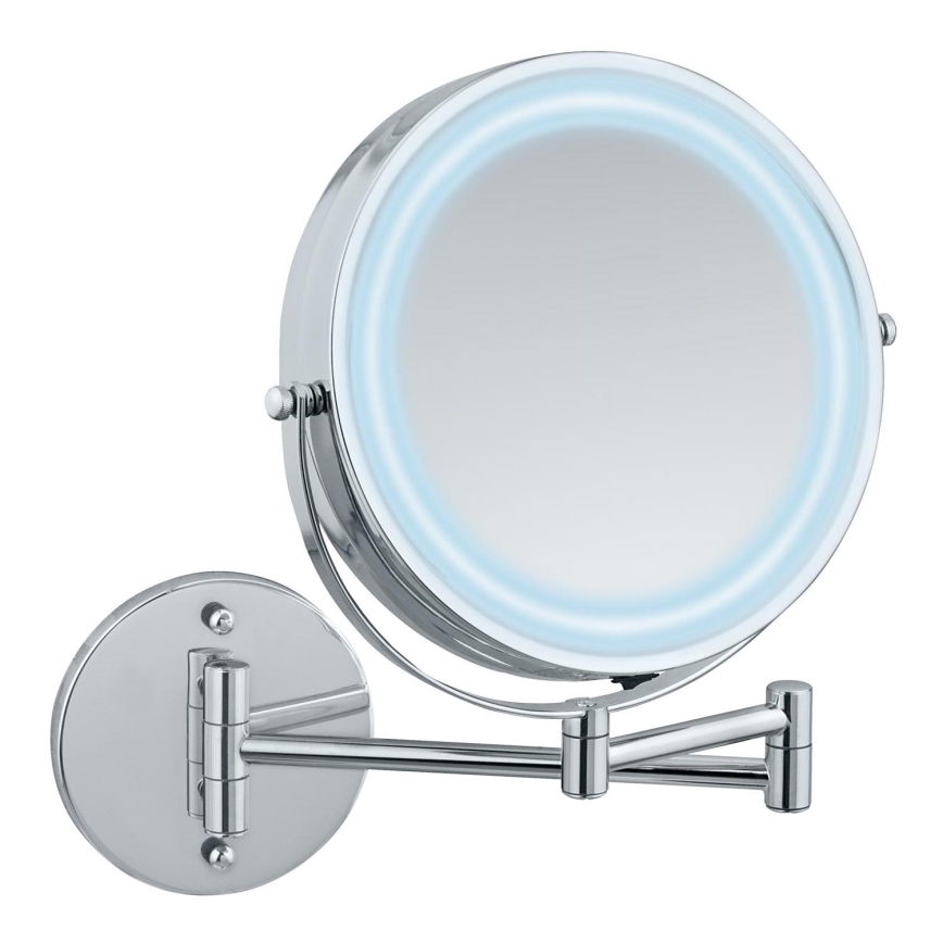 WENKO 3656530100 - Espejo POWER-LOC 25,5x32 cm cromo brillante