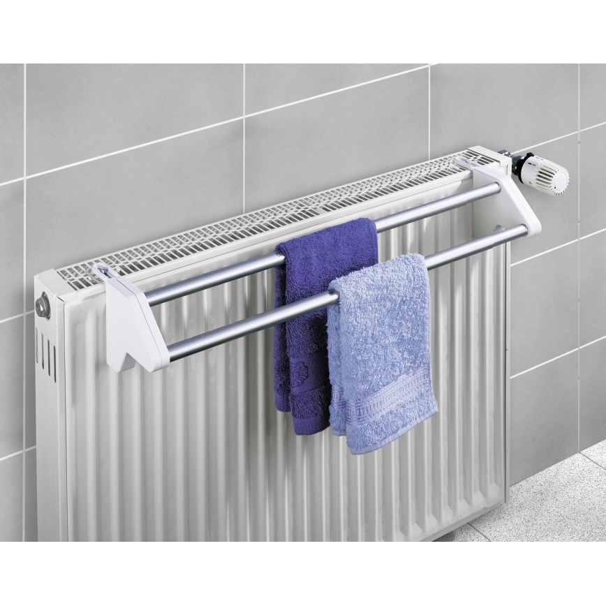 WENKO 3702100 - Colgador 13x11,5 cm plateado/blanco