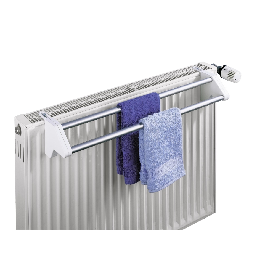 WENKO 3702100 - Colgador 13x11,5 cm plateado/blanco