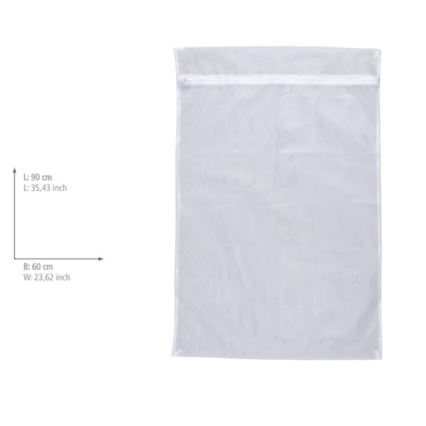 WENKO 3751900100 - Bolsa de malla para ropa 90x60 cm blanca