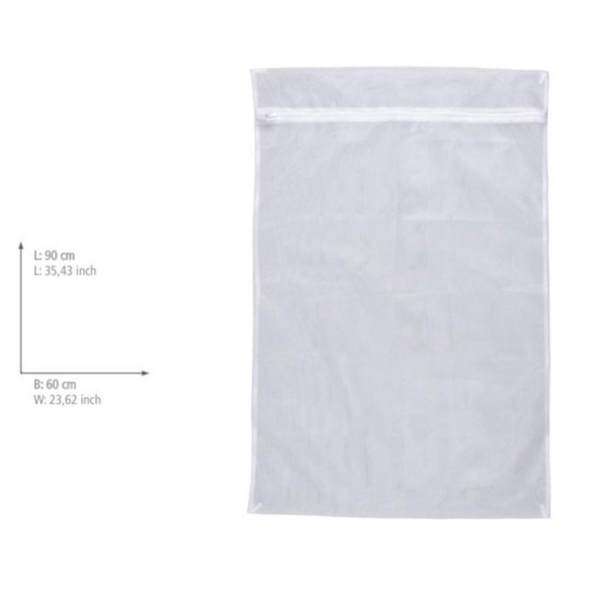 WENKO 3751900100 - Bolsa de malla para ropa 90x60 cm blanca