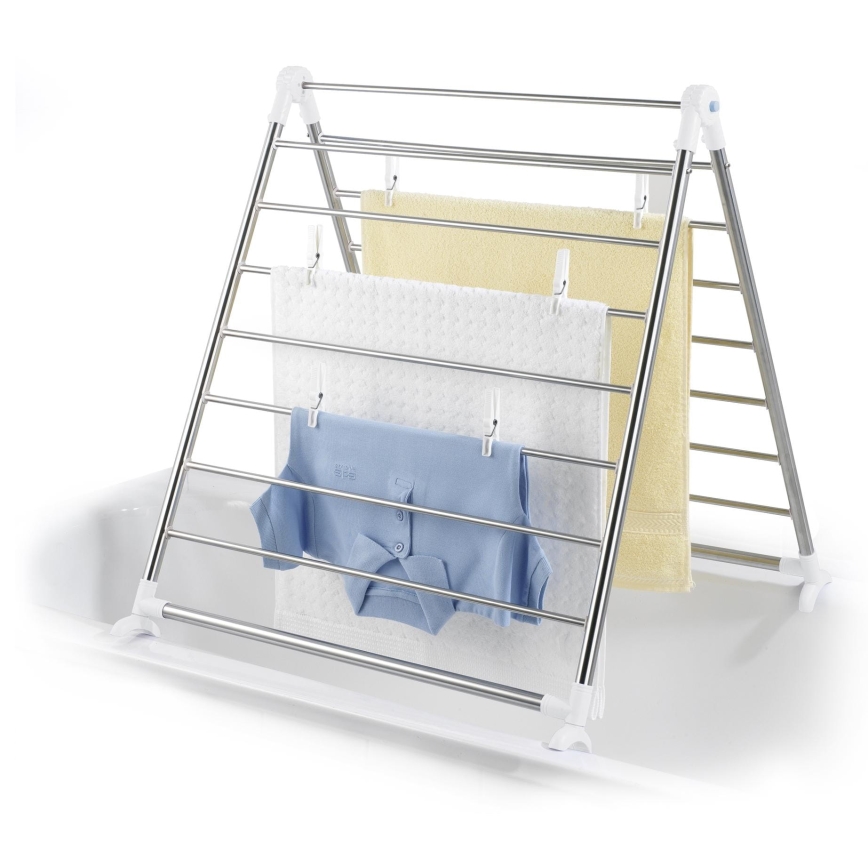 WENKO 3772020100 - Tendedero PROFI 65x150 cm acero inoxidable/plateado/blanco