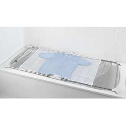 WENKO 3772020100 - Tendedero PROFI 65x150 cm acero inoxidable/plateado/blanco