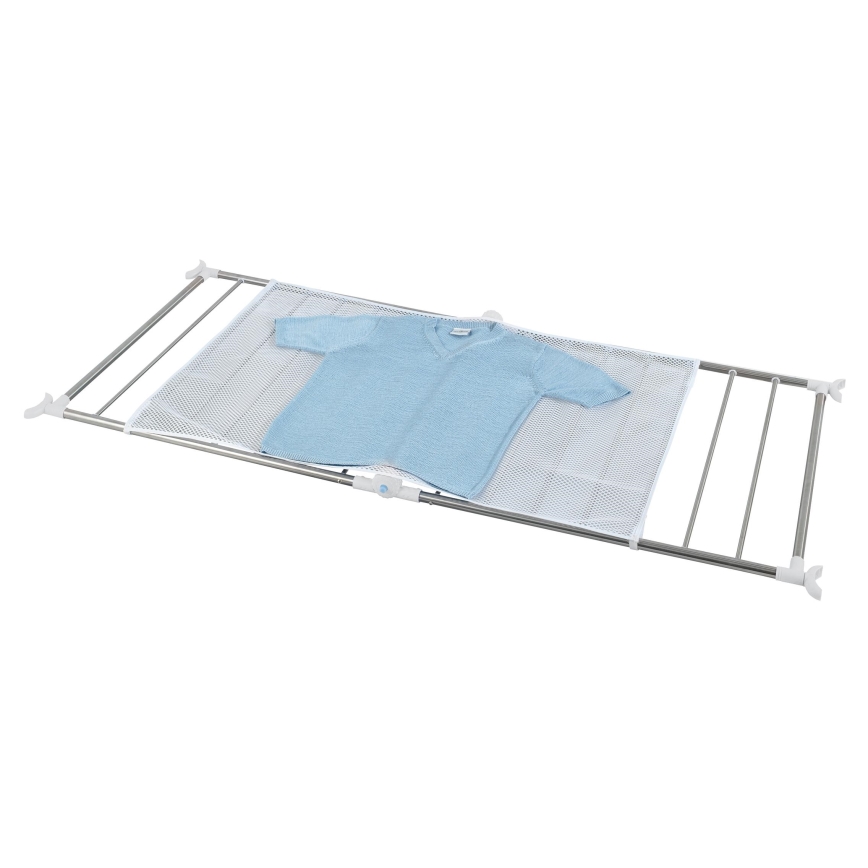 WENKO 3772020100 - Tendedero PROFI 65x150 cm acero inoxidable/plateado/blanco
