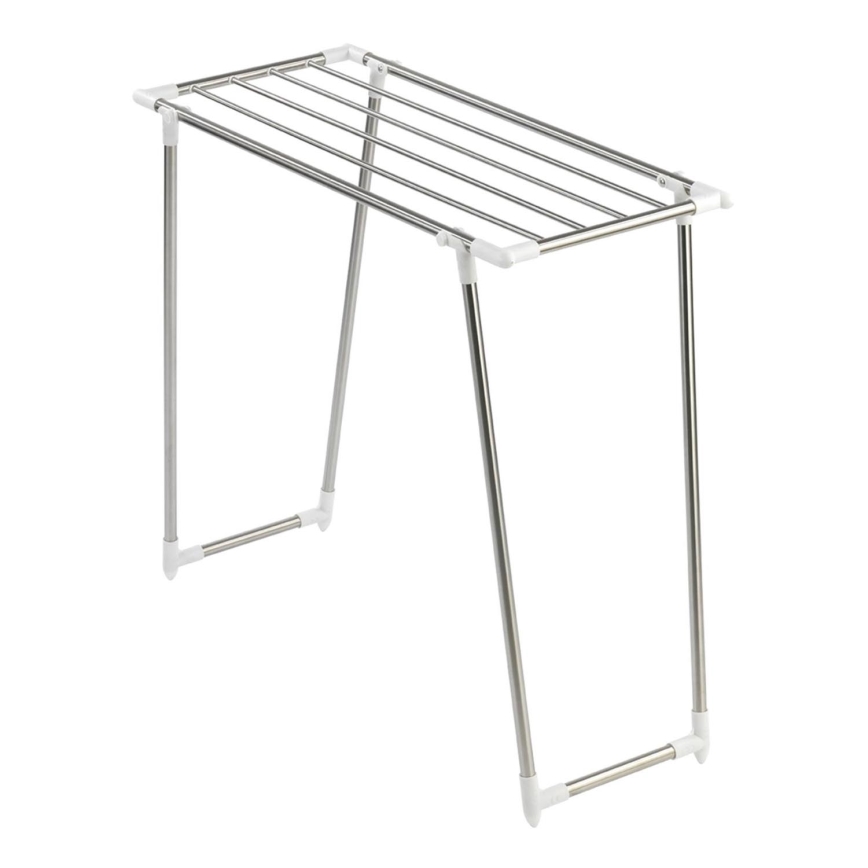 WENKO 3774020100 - Tendedero para ropa PROFI SINGLE 87x79 cm acero inoxidable/plateado/blanco