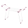 WENKO 3774021100 - Tendedero de ropa SUMMER DRY 153x76 cm blanco/rosa