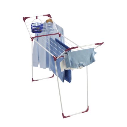 WENKO 3774021100 - Tendedero de ropa SUMMER DRY 153x76 cm blanco/rosa