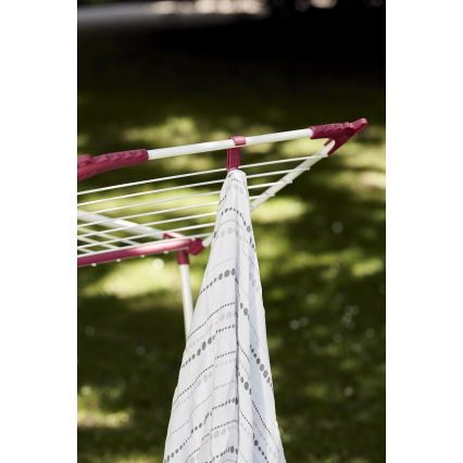 WENKO 3774021100 - Tendedero de ropa SUMMER DRY 153x76 cm blanco/rosa