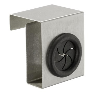 WENKO 4368060100 - Gancho PUSH 5x6 cm plateado/negro