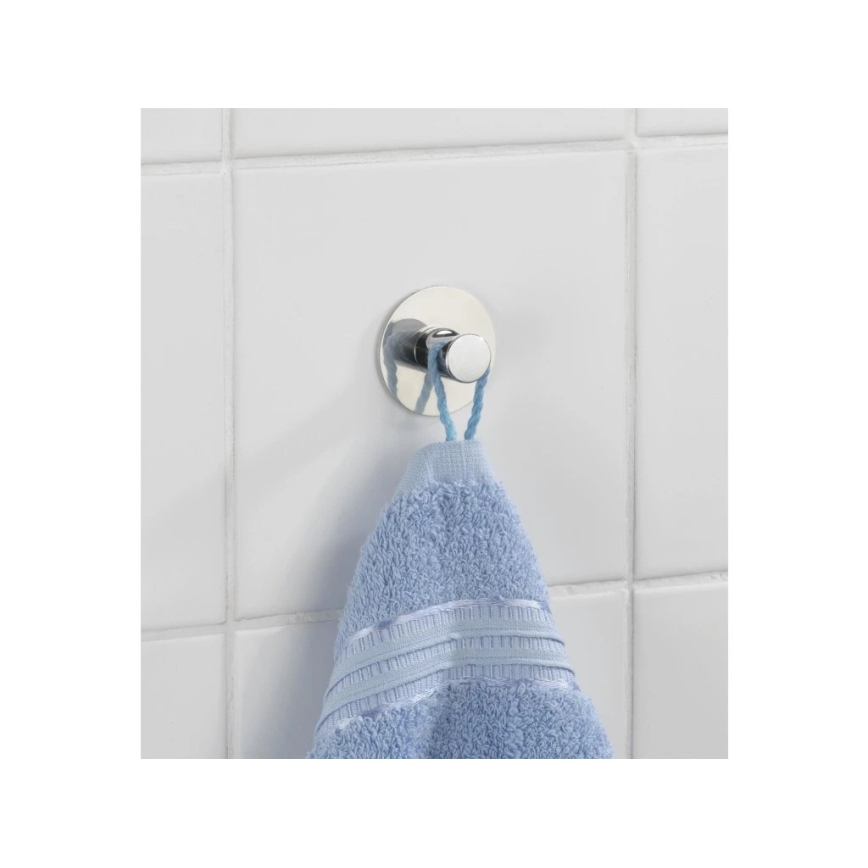 WENKO 4466420100-Gancho SAVONA 5x2 cm acero inoxidable/plateado