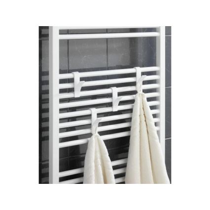 WENKO 4468160100-Ganchos 2,5x10,5 cm blancos