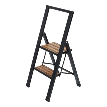 WENKO 50482100 - Escalera ALU-DESIGN 44x101 cm negra