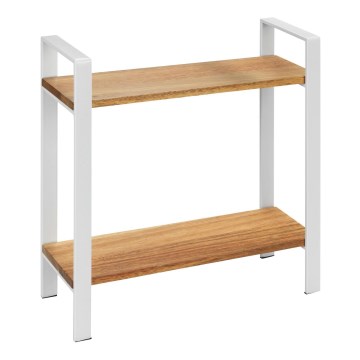 WENKO 53024100 - Estante LOUISA 32x33 cm blanco/marrón