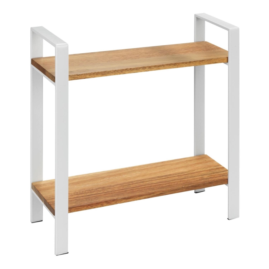 WENKO 53024100 - Estante LOUISA 32x33 cm blanco/marrón