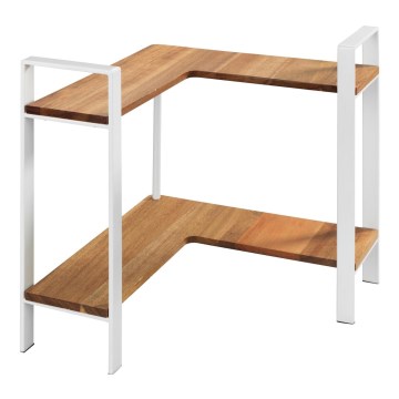 WENKO 53025100 - Estante LOUISA 30x33 cm blanco/marrón