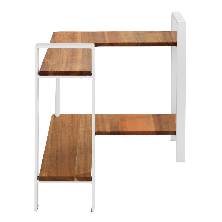 WENKO 53025100 - Estante LOUISA 30x33 cm blanco/marrón