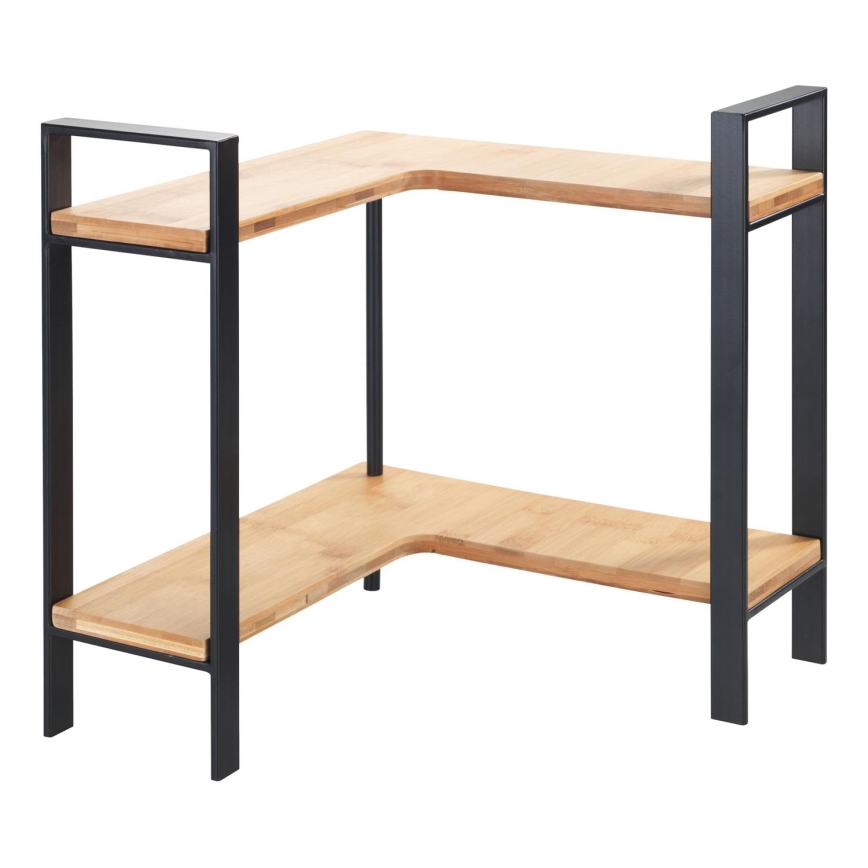 WENKO 53028100 - Estantería LOU 30x33 cm negro/marrón