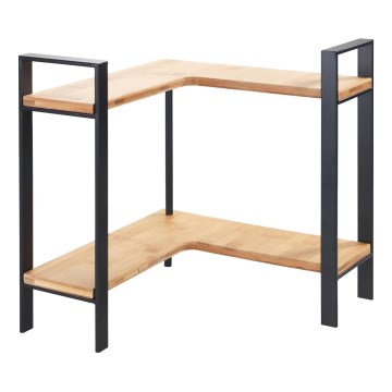 WENKO 53028100 - Repisa LOU 30x33 cm, negro/marrón