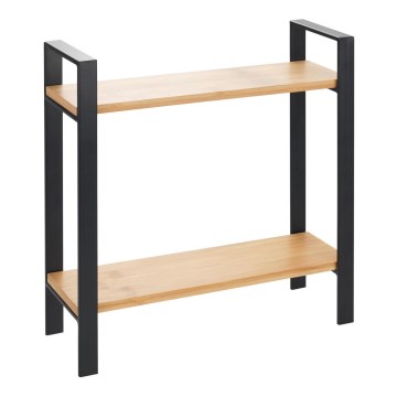 WENKO 53029100 - Estante LOU 32x33 cm negro/marrón