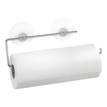 WENKO 53130100 - Soporte para paños STATIC-LOC 30x8,5 cm plateado/transparente