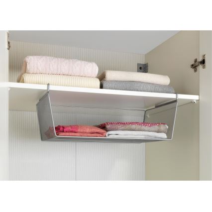 WENKO 53143100 - Cesta 49x28 cm plateada