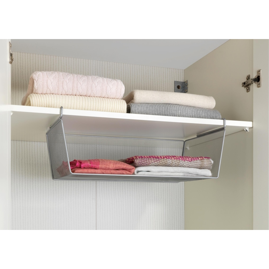 WENKO 53143100 - Cesta 49x28 cm plateada