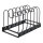 WENKO 53149100 - Soporte para tapas y sartenes 18x18 cm negro