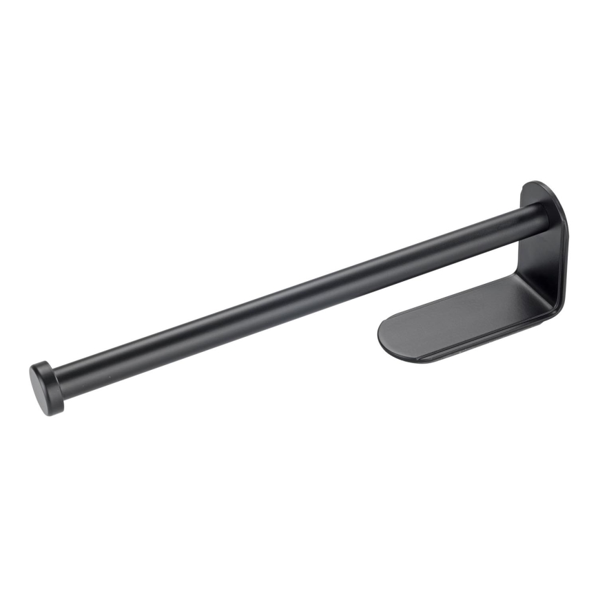 WENKO 53214100 - Portarrollos NIO 27,5x7 cm negro